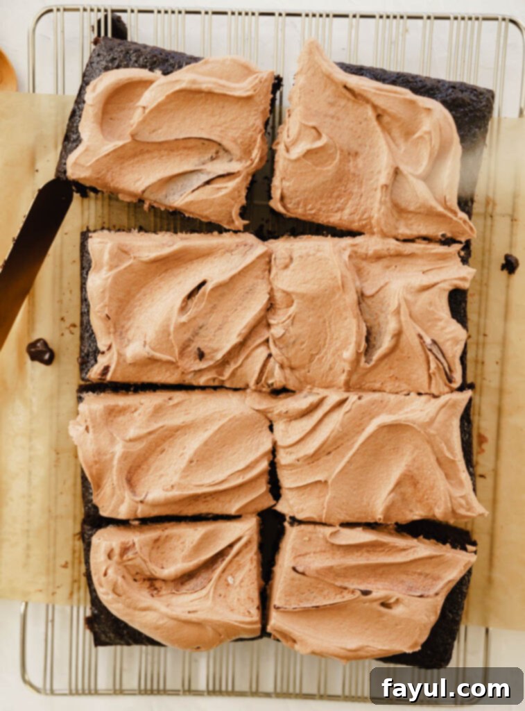 Mixing the wet ingredients for chocolate cake
