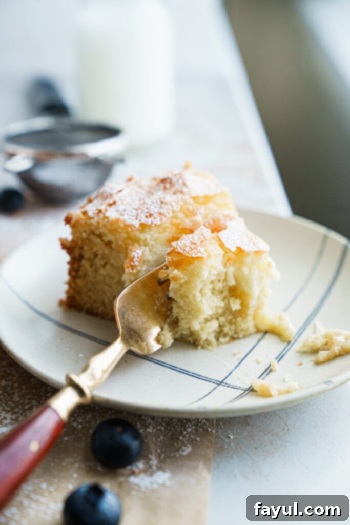 St. Louis Gooey Butter Cake ready to be served