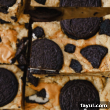 peanut butter oreo bars