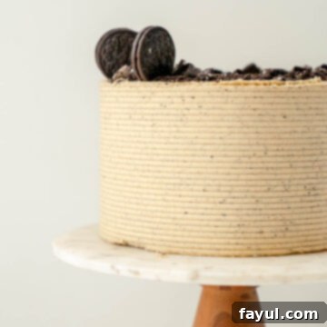 Peanut Butter Oreo Cake, a rich layered dessert