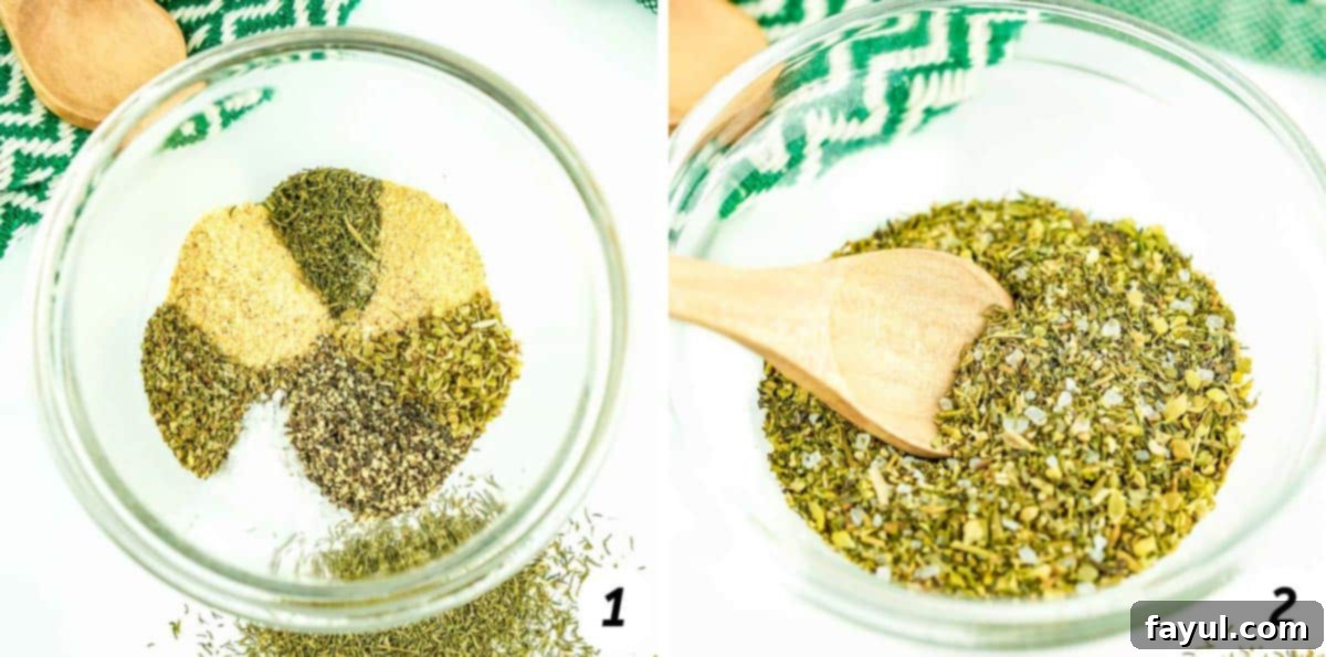 Two panel grid of process shots - combining ingredients together and storing in an air tight container.