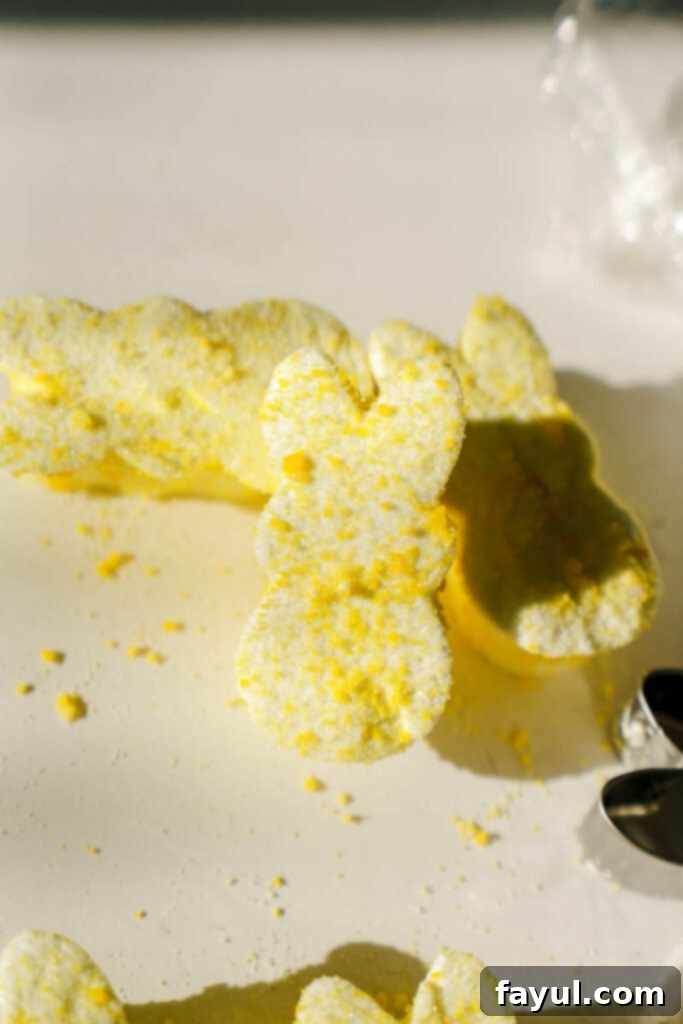 Homemade Peeps dipped in chocolate
