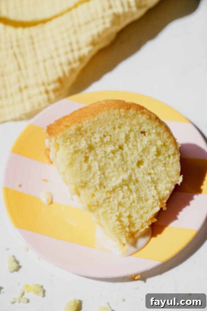 Sun-Kissed Lemon Bundt Cake 6 Lemon Bundt Cake ready to serve