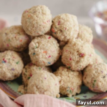 Delicious Milk Bar style Birthday Cake Truffles with white chocolate and funfetti crumbs.