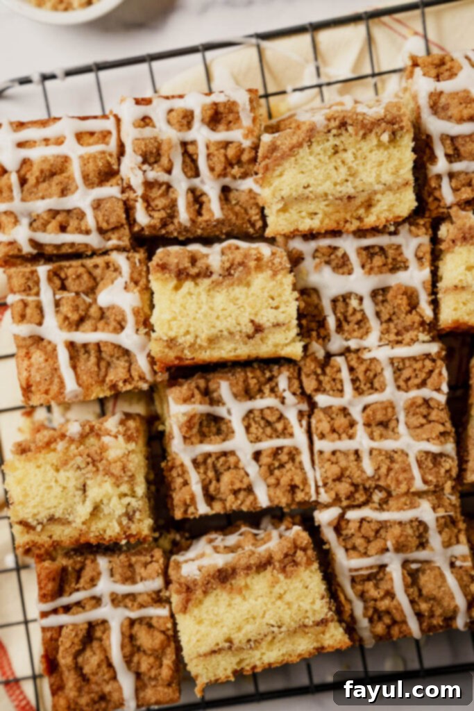 Ingredients for homemade coffee cake on a counter
