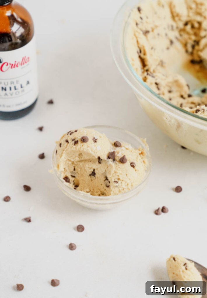 Effortless Edible Cookie Dough Bliss 8 Cookie dough balls dipped in chocolate, resembling truffles