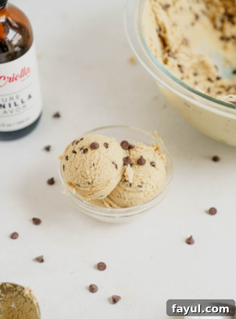 Effortless Edible Cookie Dough Bliss 10 Various types of mix-ins for edible cookie dough, like chocolate and sprinkles