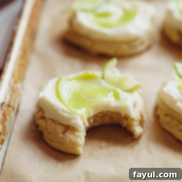 Frosted Coconut Lime Sugar Cookie