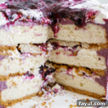 blueberry cheesecake cake