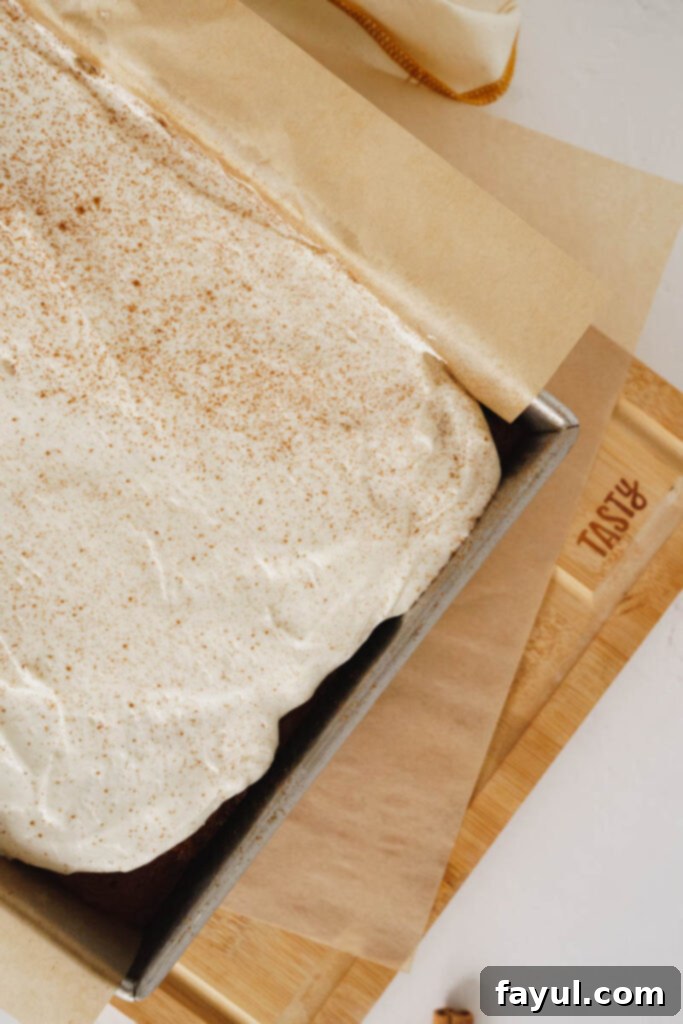 Two generous slices of Spice Cake on elegant plates