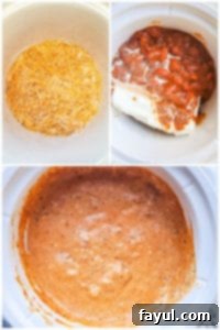 Three step by step prep images for recipe.