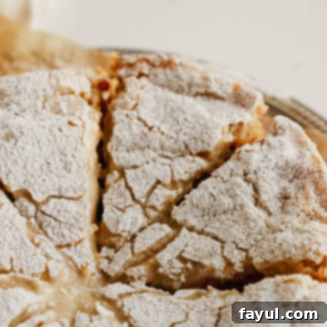Gooey Butter Pumpkin Cake, a slice with its distinct two layers.