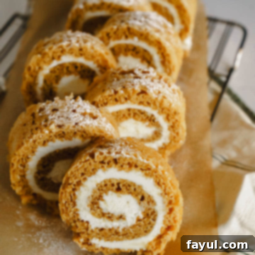 Delicious Pumpkin Roll dessert