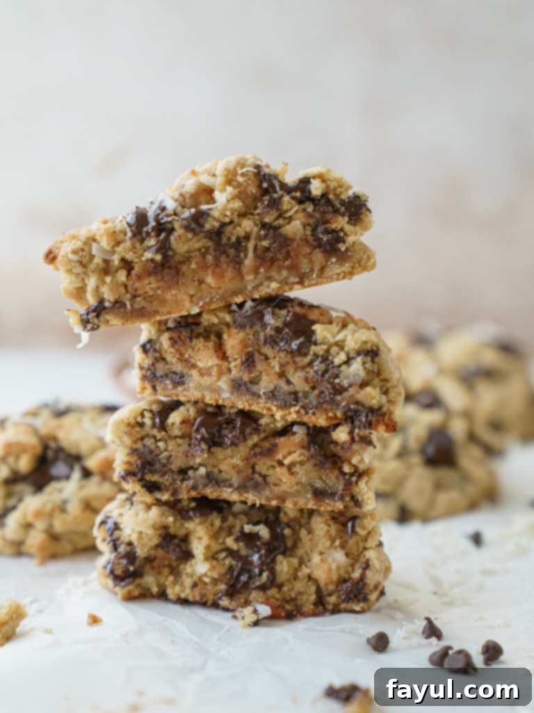 Levain Copycat Caramel Coconut Chocolate Chip Cookie