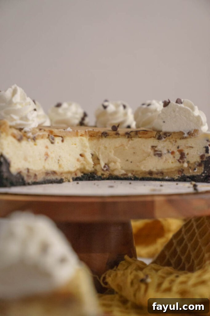 Preparation of cookie dough layer for cheesecake