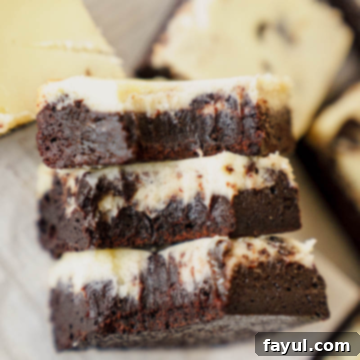 Fudgy Cheesecake Brownies