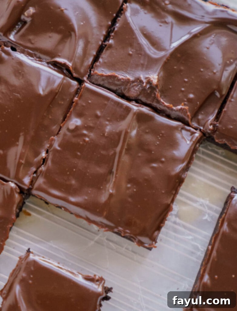 a single lunch lady brownie on a white plate