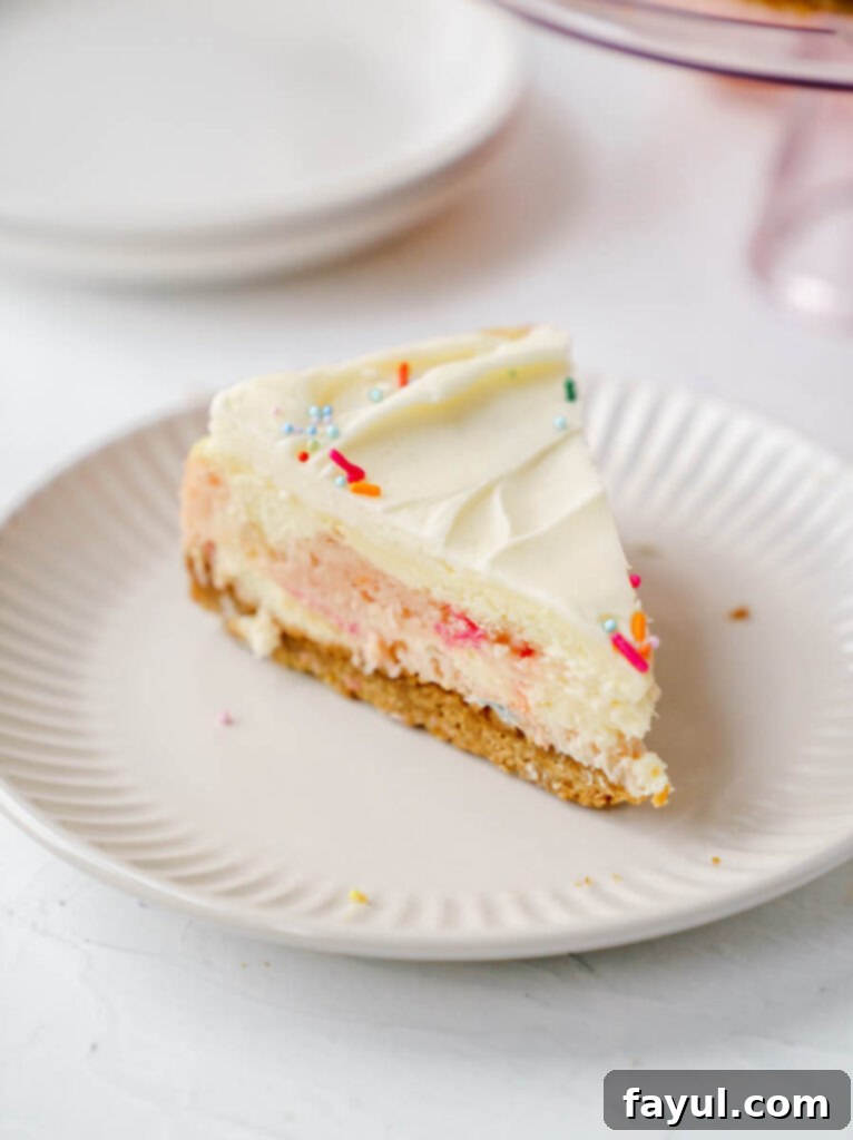 Pink funfetti cake batter with sprinkles