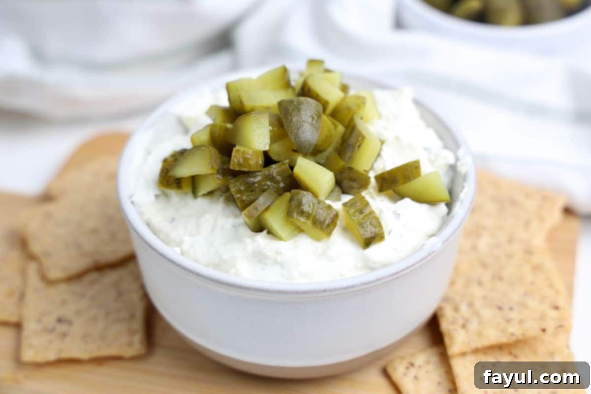 Dill Pickle Dip That Disappears in Minutes at Every Party