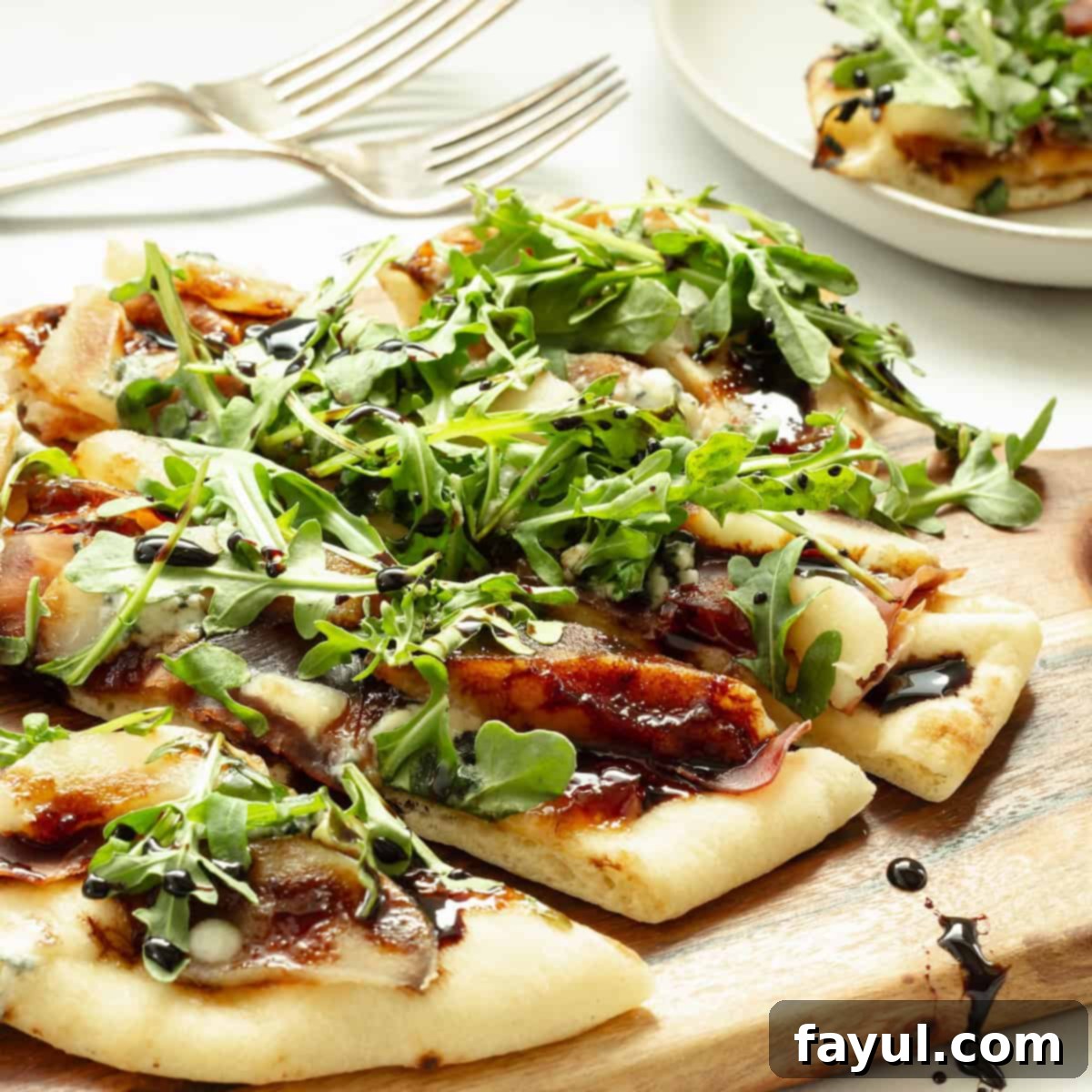 Sweet and Savory Pear Pizza | Craving Something Healthy