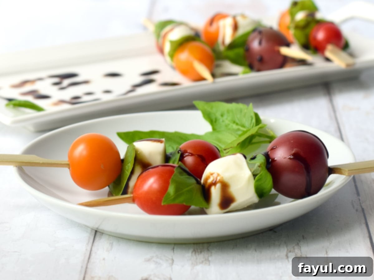 Tomato and Mozzarella Skewers
