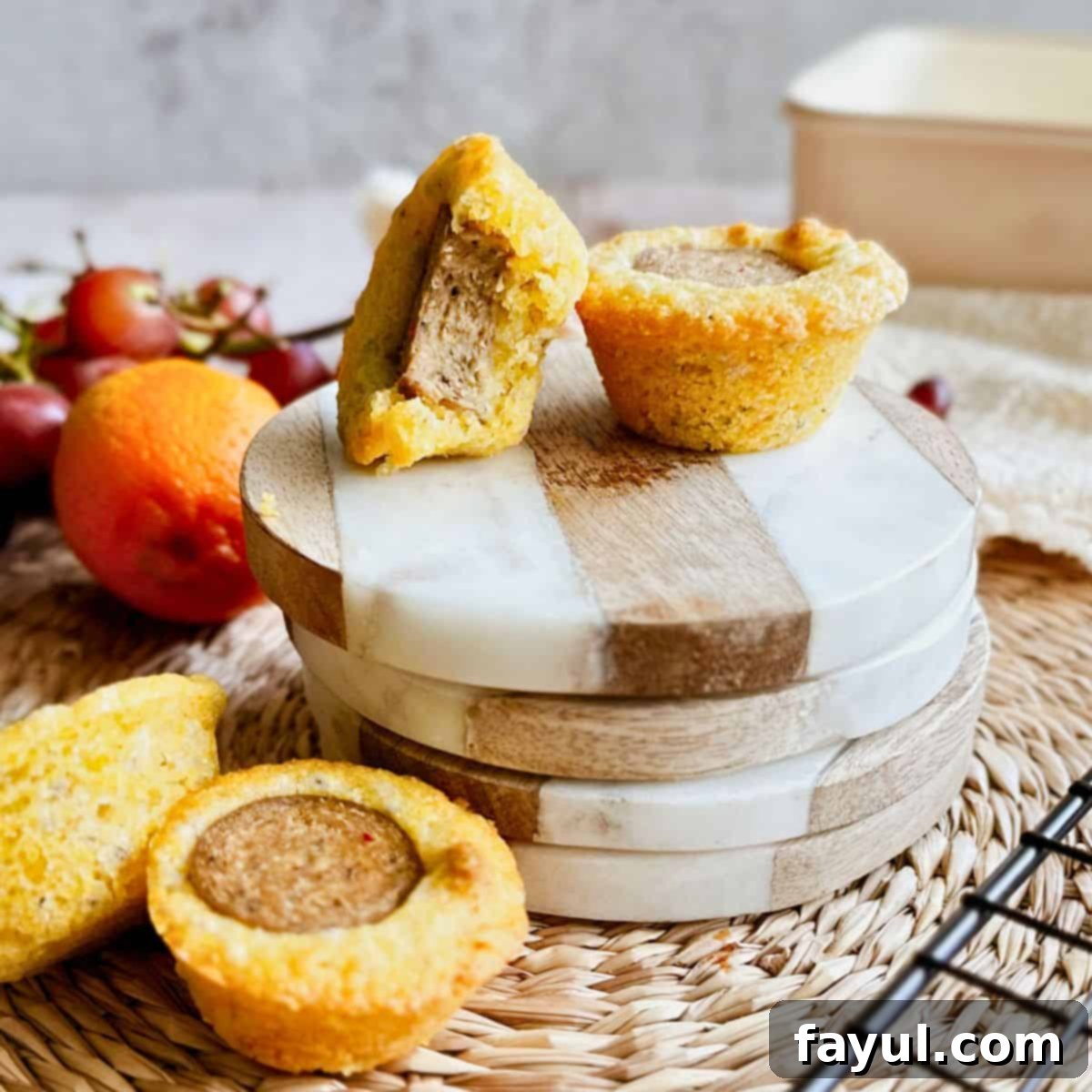 Vegan Corn Dog Bites