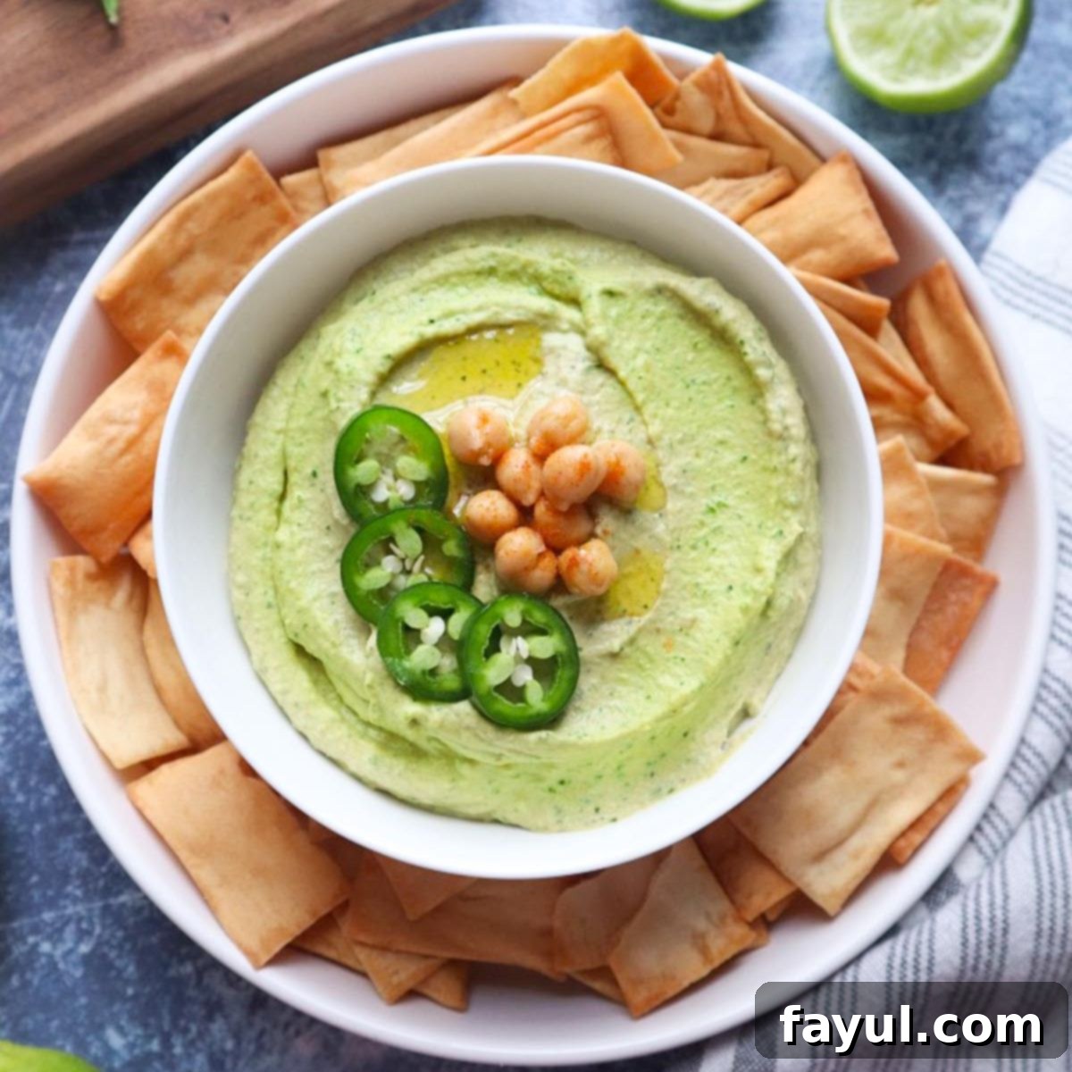 Ultra Creamy Jalapeño Cilantro Hummus