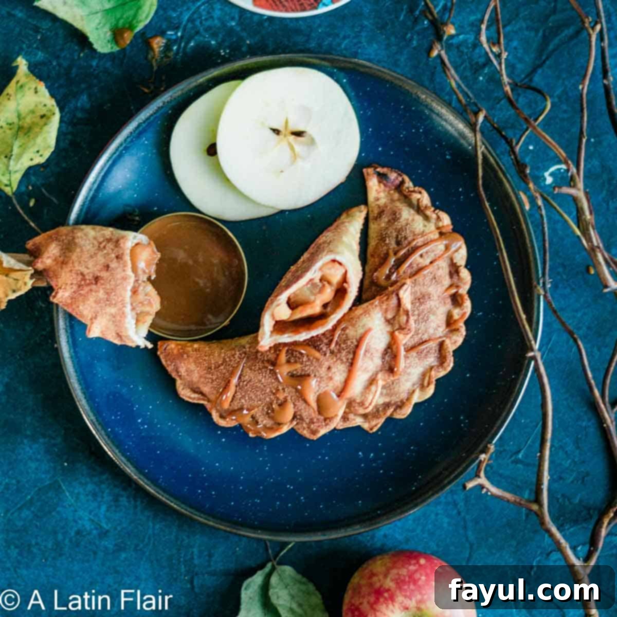 Baked Apple Empanadas with Dulce De Leche