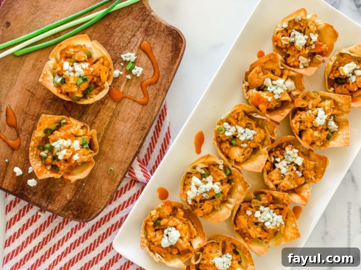 Buffalo Chicken Wontons