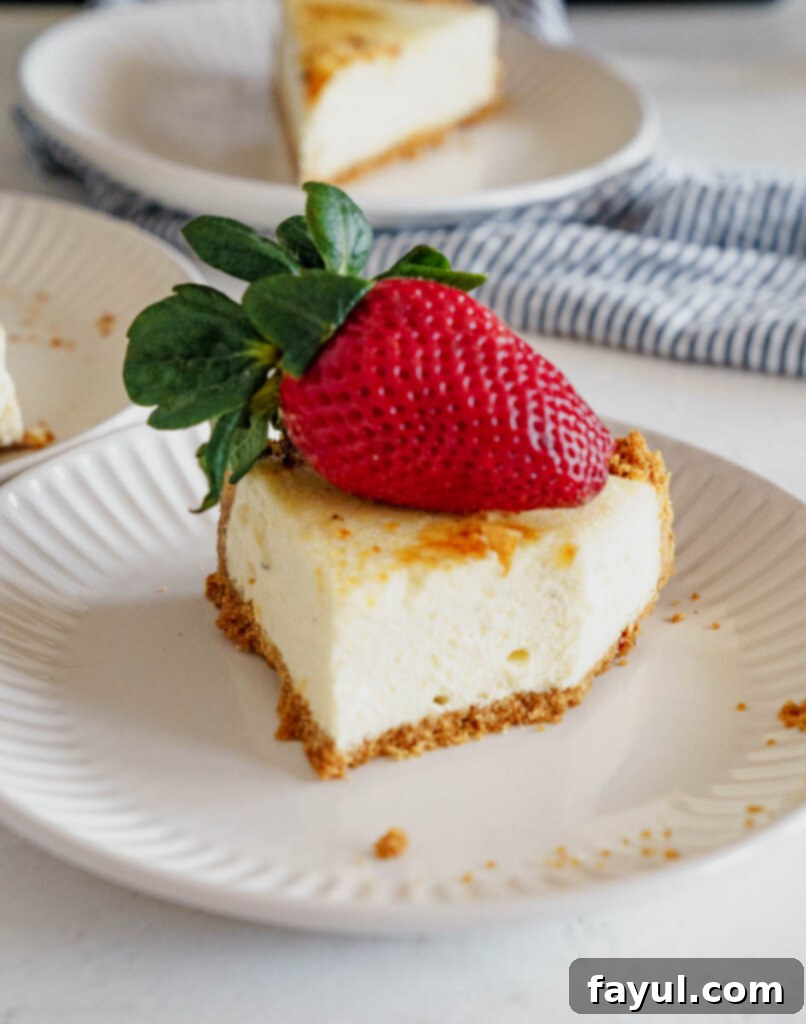 Crème brûlée cheesecake being torched