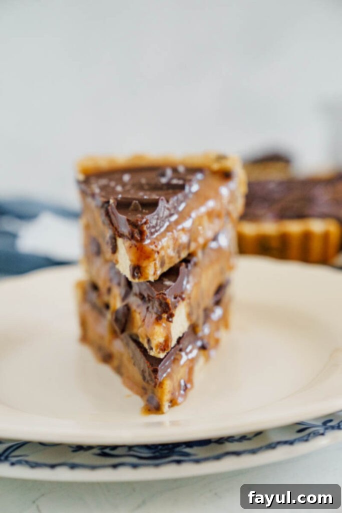 Chocolate Cookie Caramel Tart