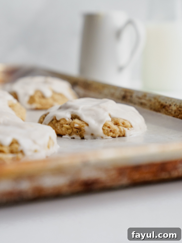 Iced Oatmeal Cookies