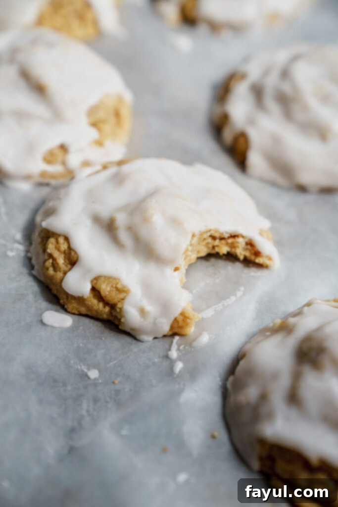 Batch of Iced Oatmeal Cookies