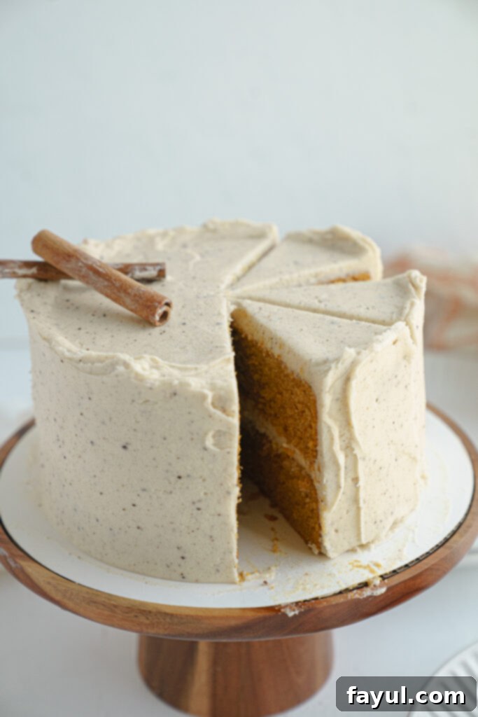 mini pumpkin cake layering