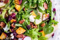 Autumn’s Bounty Salad with Spiced Pumpkin Dressing
