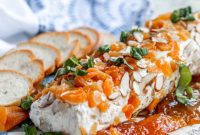 Golden Apricot & Honey Chevre Log with Almond Crunch