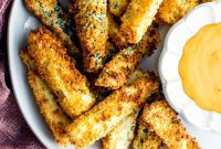 Crispy Garlic Parmesan Air Fryer Zucchini Fries