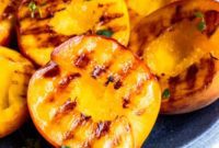 Luscious Grilled Peaches with Mascarpone and Honey