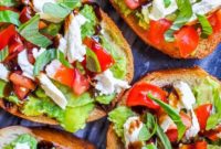 Caprese Avocado Toast Bites Recipe