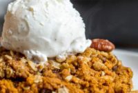 Irresistible Pumpkin Crisp featuring Pecan Oat Streusel
