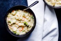 Hearty Slow Cooker Chicken and Dumplings with Fluffy Biscuits